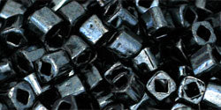 cc81 - Toho cube beads 3mm metallic hematite (10g)