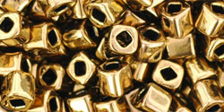 cc223 - Toho cube beads 4mm antique bronze (10g)