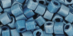 cc511f - Toho cube beads 4mm higher metallic frosted mediterranean blue (10g)