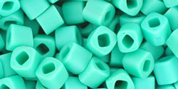Buy cc55f - Toho cube beads 4mm opaque frosted turquoise (10g)