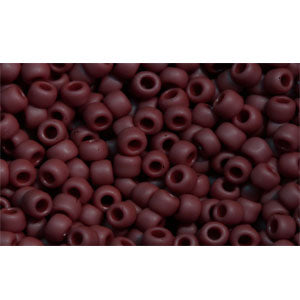 cc46f - Toho beads 11/0 opaque frosted oxblood (10g)