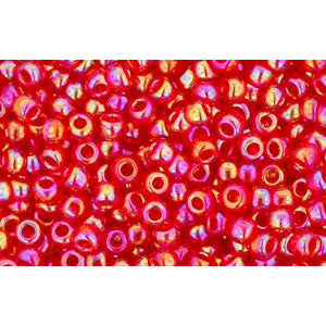 cc165c - Toho beads 11/0 transparent rainbow ruby (10g)