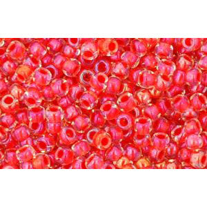 cc190 - Toho beads 11/0 luster crystal/tropical sunset lined (10g)