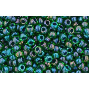 cc249 - Toho beads 11/0 inside colour peridot/emerald lined (10g)