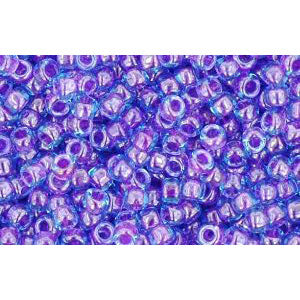 cc252 - Toho beads 11/0 inside colour aqua/purple lined (10g)