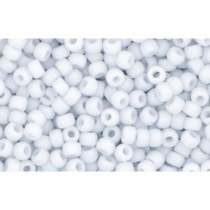 cc767 - Toho beads 11/0 opaque pastel frosted light grey (10g)