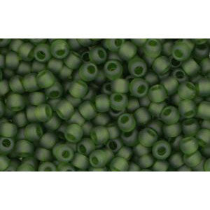 cc940f - Toho beads 11/0 transparent frosted olivine (10g)