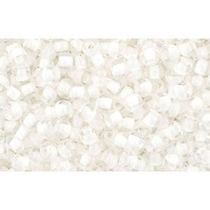 cc981 - Toho beads 11/0 crystal/ snow lined (10g)