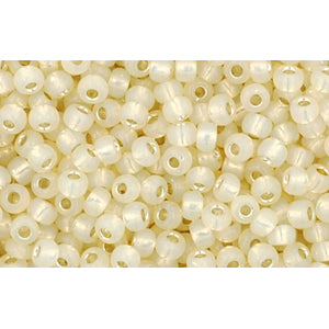 cc2125 - Toho beads 11/0 silver lined milky light jonquil (10g)