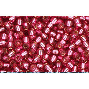 cc2218 - Toho beads 11/0 silver lined mauve (10g)