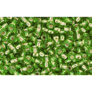 cc27 - Toho beads 11/0 silver lined peridot (10g)