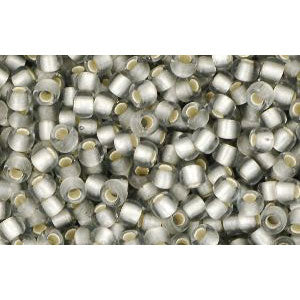 cc29af - Toho beads 11/0 silver lined frosted black diamond (10g)