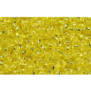 cc32 - Toho beads 11/0 silver lined lemon (10g)