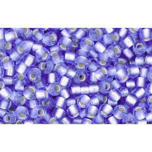 cc33f - Toho beads 11/0 silver lined frosted light sapphire (10g)