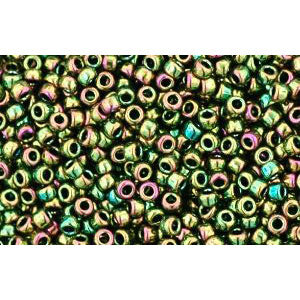 cc508 - Toho beads 15/0 higher metallic iris olivine (5g)