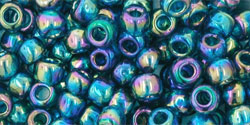 cc167bd - Toho beads 6/0 trans-rainbow teal (10g)