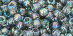 cc176 - Toho beads 6/0 transparent rainbow black diamond (10g)