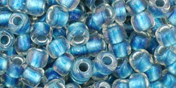 cc263 - Toho beads 6/0 inside color rainbow crystal/light capri (10g)