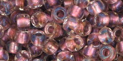 cc267 - Toho beads 6/0 crystal/rose gold lined (10g)