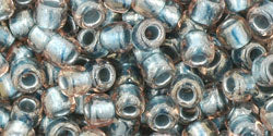 cc288 - toho beads 6/0 inside colour crystal metallic blue lined (10g)