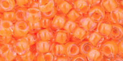 cc802 - toho beads 6/0 luminous neon orange (10g)