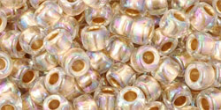 Buy cc994 - Toho beads 6/0 gold lined rainbow crystal (10g)