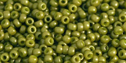 cc1624f - Toho beads 11/0 opaque frosted pea green soup (10g)