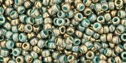 Buy cc1703 - Toho beads 11/0 gilded marble turquoise (10g)