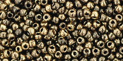cc1706 - Toho beads 11/0 gilded marble black (10g)