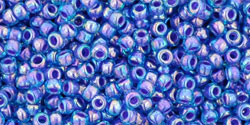 Buy cc1837 - Toho beads 11/0 rainbow aqua/ opaque purple (10g)
