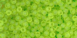 cc4f - Toho beads 11/0 transparent frosted lime green (10g)