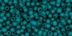 cc7bdf - Toho beads 11/0 transparent frosted teal (10g)