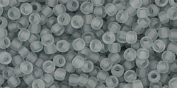 cc9f - Toho beads 11/0 transparent frosted light grey (10g)