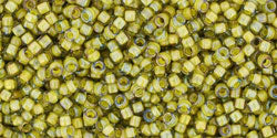 Buy cc246 - Toho beads 15/0 luster black diamond/opaque yellow lined (5g)