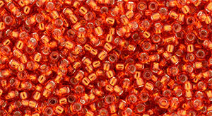 Buy cc25 - Toho beads 15/0 silver lined light siam ruby(5g)