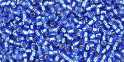 cc35 - Toho beads 15/0 silver lined sapphire (5g)