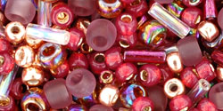 cc3217 - Toho beads mix kokoro-mauve/gold (10g)