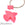 Beads wholesaler  - Pendant Resin Pink - bird eagle condor 29x24mm - Hole: 1mm (1)