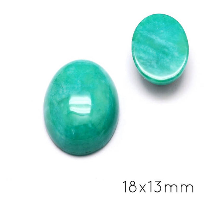 Oval Cabochon Imitation Amazonite 18x13mm (1)