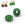 Beads wholesaler  - Donut Rondelle Beads 10mm Green Agate - Hole: 4mm (2)