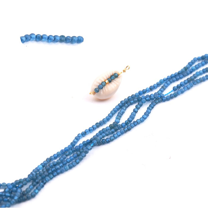 Round Bead Apatite 2mm - Hole: 0.5mm (1 Strand - 38cm)