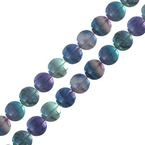 Rainbow fluorite round beads 4mm strand (1)