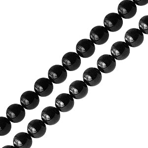 Black onyx round beads 4mm strand (1)