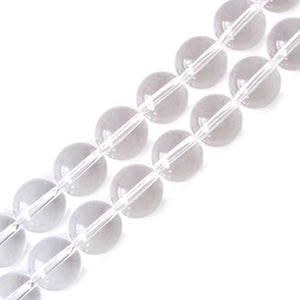 Crystal quartz round beads 6mm strand (1)