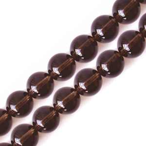 Buy Smoky quartz round beads 8mm strand (1)