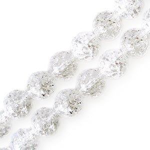 Crackled crystal quartz round beads 8mm strand (1)