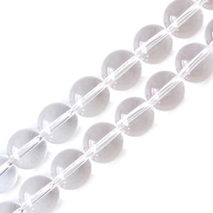 Crystal quartz round beads 8mm strand (1)