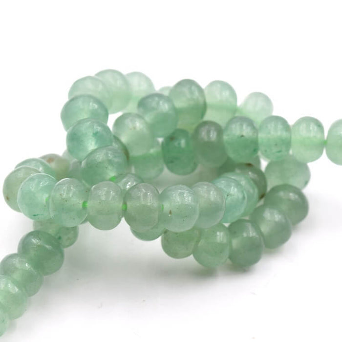 Rondelle Beads Donut Aventurine 8x5mm - Hole: 1mm (1 strand-38cm)