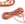 Beads Retail sales Cord Nylon Braided RED - 2mm (3m)