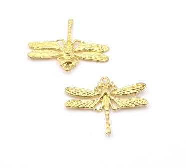 Dragonfly Brass unplated 20x24mm (1)